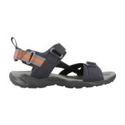 Geox Utomhus Grip Platta Sandaler Blue, Herr