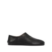 Maison Margiela Svarta läder slip-on Tabi tå skor Black, Herr