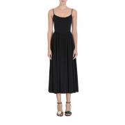 Zimmermann Svart Silke Korsett Midi Klänning Black, Dam