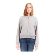 Gant Grå Sweatshirt med Dragkedja Dam Långärmad Gray, Dam