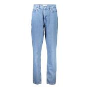 Calvin Klein Denim Mom Jeans Blå Logo Blue, Dam