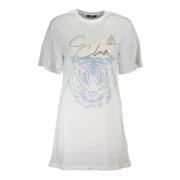 Cavalli Class Kortärmad Rund Hals T-shirt Vit White, Dam