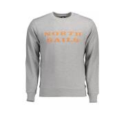 North Sails Stiligt Grått Tryckt Sweatshirt Gray, Herr