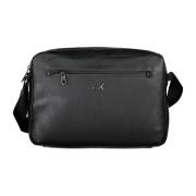 Calvin Klein Svart Herr Messenger Väska med Laptopfack Black, Herr