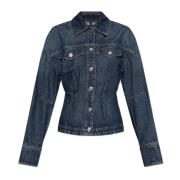 Sportmax Denimjacka Filato Blue, Dam