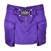 Versace Elegant Kollektion Viskoskjol Purple, Dam