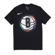 Nike Brooklyn Nets NBA Logo Tee Svart Black, Herr