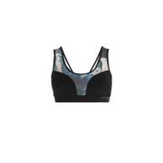 Roberto Cavalli Abstrakt Print Crop Top Blue, Dam