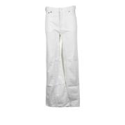 Victoria Beckham Bomulls Jeans White, Dam