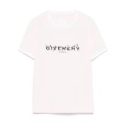 Givenchy T-shirt med logotryck och rund hals Pink, Dam