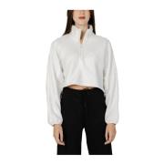 Calvin Klein Höst/Vinter Dam Polyester Sweatshirt White, Dam