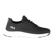 Fila Sportiga Svarta Sneakers med Kontrastula för Herrar Black, Herr