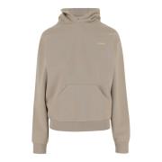 Coperni Logo Bomullsblandning Sweatshirt Beige Huva Beige, Dam