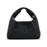 Marc Jacobs Svart läder logotyp tryck tote väska Black, Dam