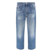 Valentino Blå Tvättad Denim Jeans Blue, Herr