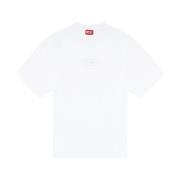 Diesel Vita bomull T-shirts och Polos White, Herr