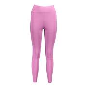 Calvin Klein Lila elastiska midja leggings med tryck Purple, Dam