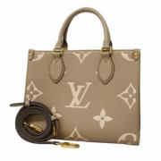 Louis Vuitton Vintage Pre-owned Tyg louis-vuitton-vskor Beige, Dam