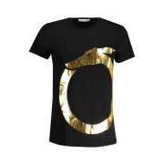 Trussardi Svart Bomull Tryckt Logotyp T-shirt Black, Herr