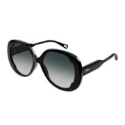 Chloé Fjärilsformad Acetat Solglasögon Black, Dam