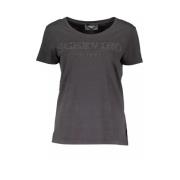 Ermanno Scervino Elegant svart T-shirt med snygga detaljer Black, Dam