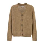 Maison Margiela Cappuccino Ullblandning Kofta Beige, Herr