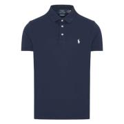 Polo Ralph Lauren Slim Fit Bomull Mesh Polo Skjorta Black, Herr