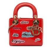 Dior Vintage Pre-owned Laeder dior-vskor Red, Dam