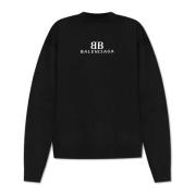 Balenciaga Tröja med logotyp Black, Herr