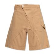 JW Anderson Logo shorts Beige, Herr