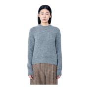 Dries Van Noten Ullblandning Crewneck Sweater Gray, Dam