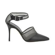 Manolo Blahnik Mesh Stiletto Klackar Pumps Black, Dam