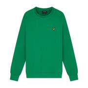 Lyle & Scott Bomullsweater Essentiell Klassisk Garderob Green, Herr