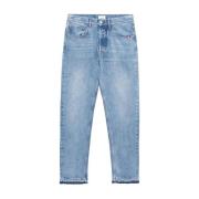 Amish Ljus Sten Denim Straight Fit Jeans Blue, Herr