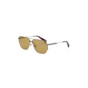 Jacquemus Silver Aviator Solglasögon - Grå Multicolor, Unisex