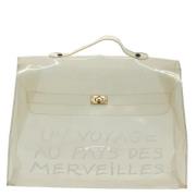 Hermès Vintage Pre-owned Vinyl handvskor White, Dam