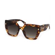 Just Cavalli Stiliga solglasögon med bruna gradientglas Brown, Unisex