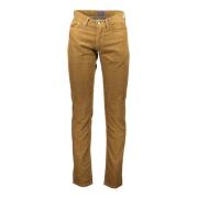 Gant Bruna Herrbyxor 5 Fickor Dragkedja Knapp Brown, Herr