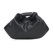 MM6 Maison Margiela Svart läder topphandtag väska Black, Dam