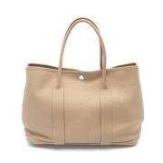 Hermès Vintage Pre-owned Laeder handvskor Beige, Dam