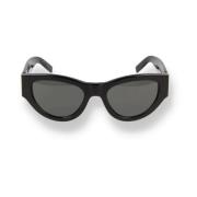 Saint Laurent Svarta Cat Eye Solglasögon Black, Herr