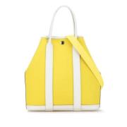 Hermès Vintage Pre-owned Canvas handvskor Yellow, Dam