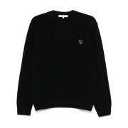 Maison Kitsuné Svart Sweatshirt för Flickor Black, Dam