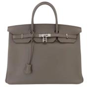 Hermès Vintage Pre-owned Laeder handvskor Gray, Dam