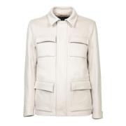 Herno Elegant Ivory Cashmere Jacket White, Herr