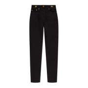 Versace Tapered leg jeans Black, Dam