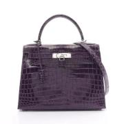 Hermès Vintage Pre-owned Laeder handvskor Purple, Dam