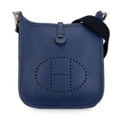 Hermès Vintage Pre-owned Laeder crossbodyvskor Blue, Dam