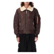 Alpha Industries Brun Hunter Ma-1 Jacka ytterkläder Brown, Herr