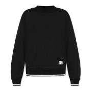 Dolce & Gabbana Tryckt sweatshirt Black, Herr